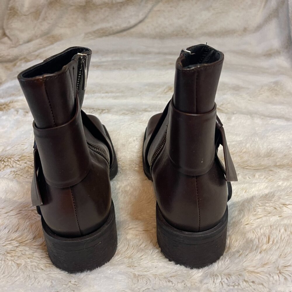 Acne Studios Musubi brown leather ankle boot size 7.5 - Picture 4 of 6